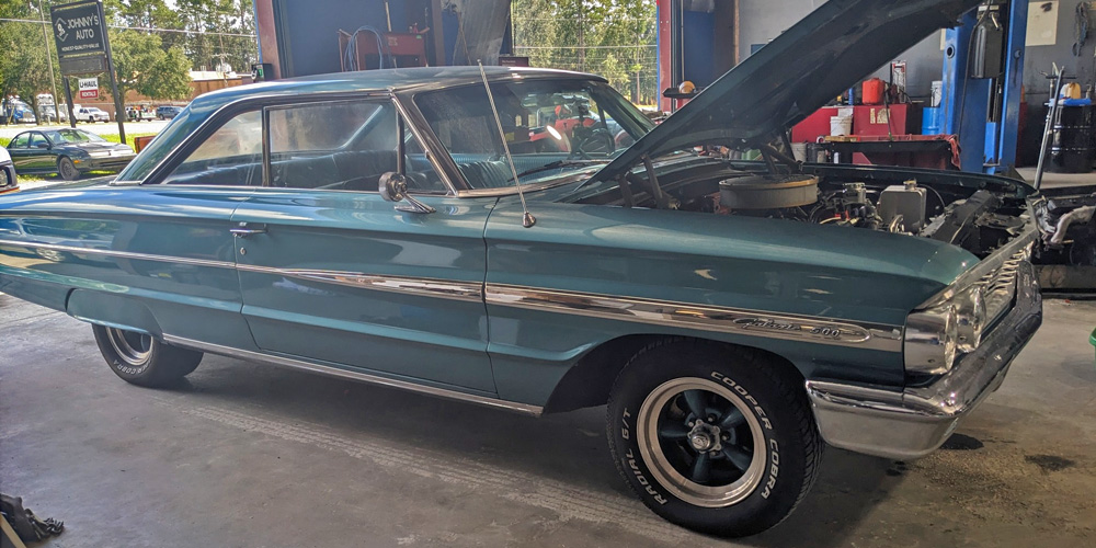 Image of a Car Inside The Shop